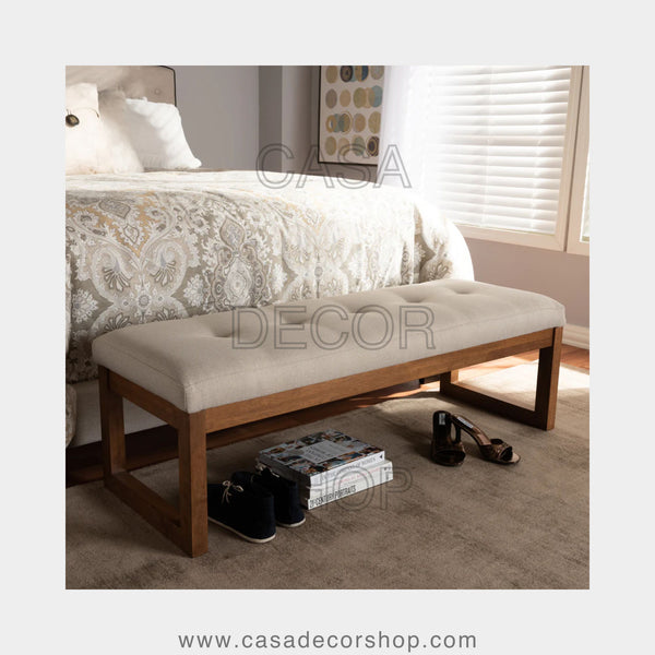 Casa Linen Upholstered Bench