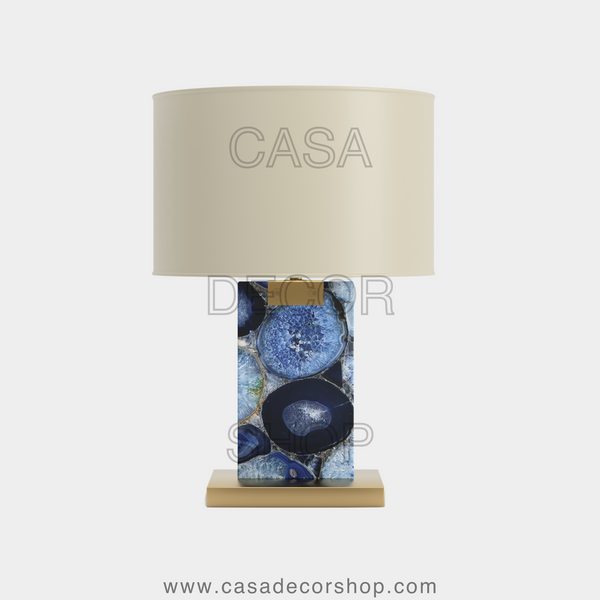 Blue Agate Table Lamp