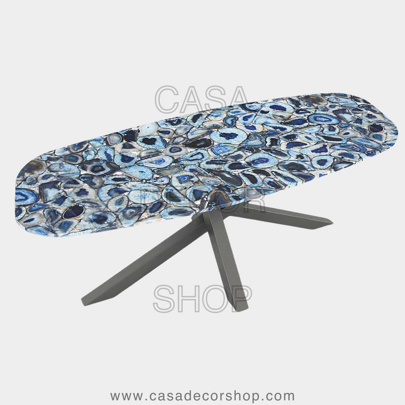 Blue Agate Dining Table