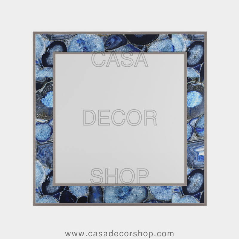 Blue Agate Mirror