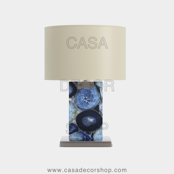 Blue Agate Table Lamp