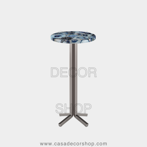 Blue Agate Drink Table