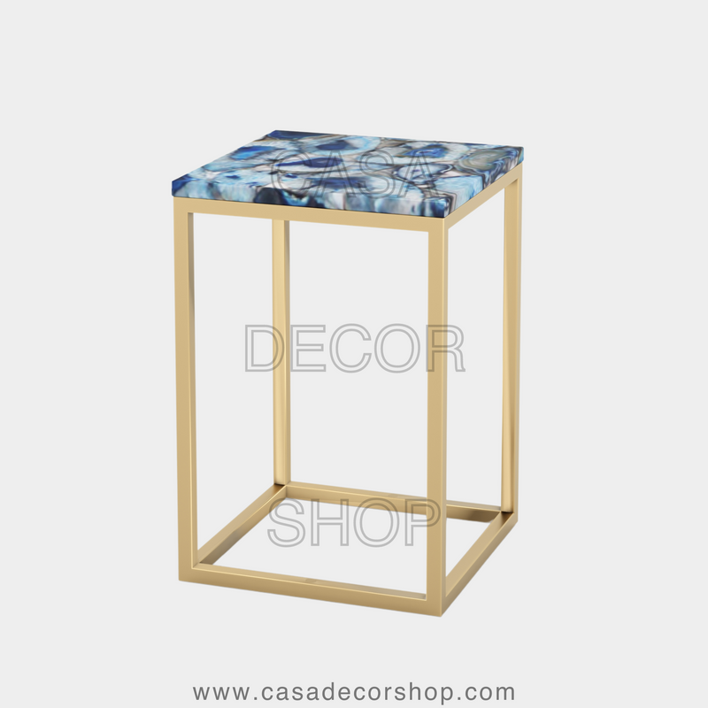 Blue Agate Side Table