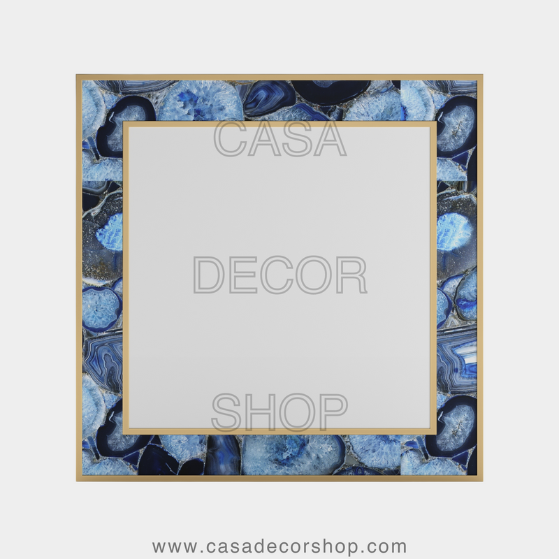 Blue Agate Mirror