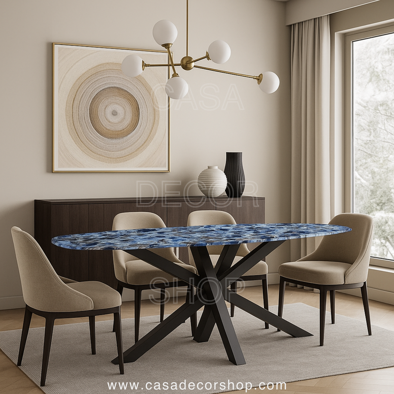 Blue Agate Dining Table