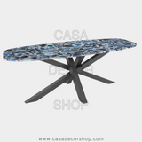 Blue Agate Dining Table