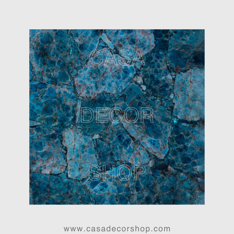 Blue Apatite Translucent Backlit Murals