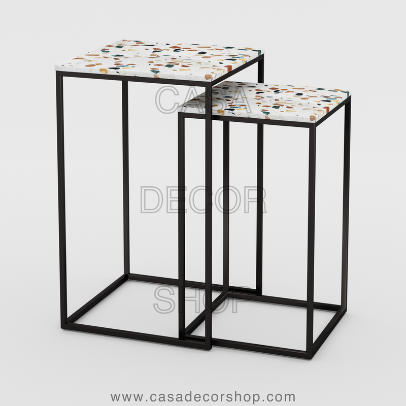 Terrazzo Nested Side Table