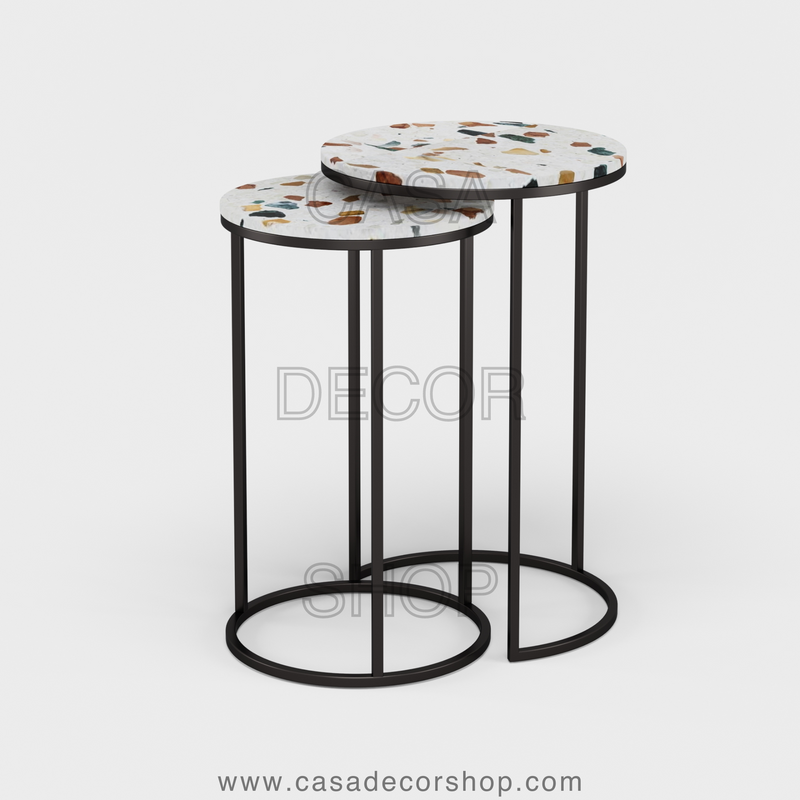 Terrazzo Nested Side Table