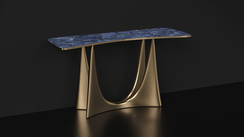 executive reception console table for office entrance areas and corporate reception spaces