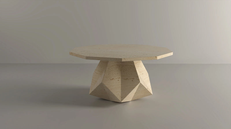 Custom shape coffee table crafted for hotel lobby lounges and hospitality interiors