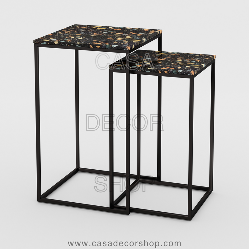 Terrazzo Nested Side Table