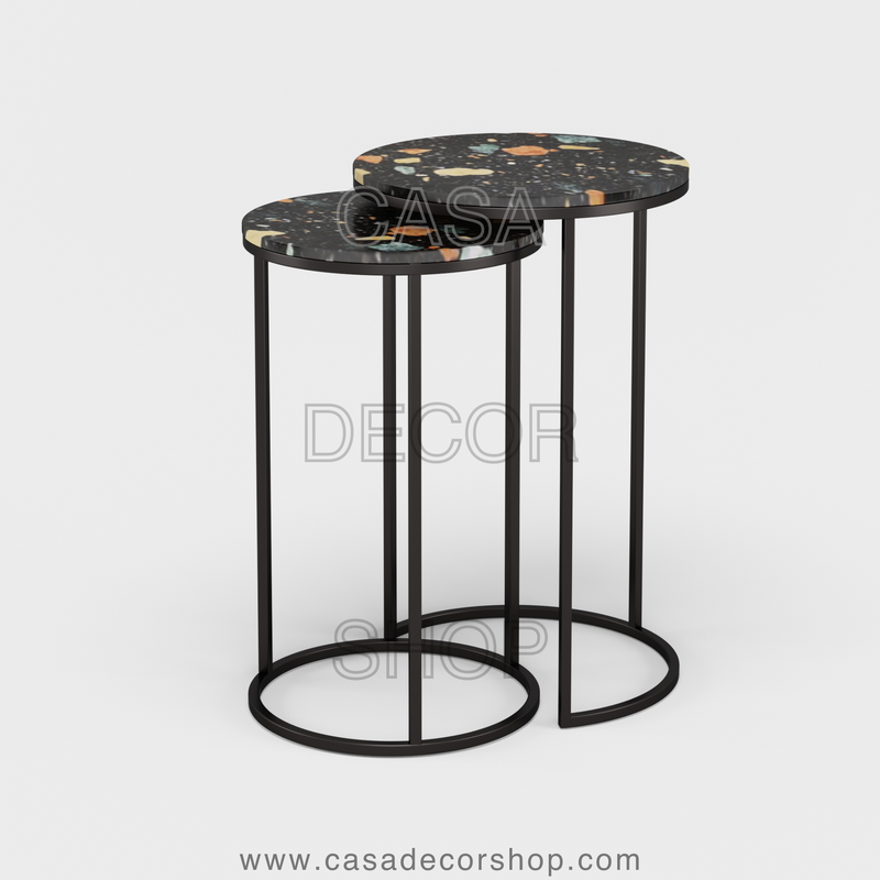 Terrazzo Nested Side Table