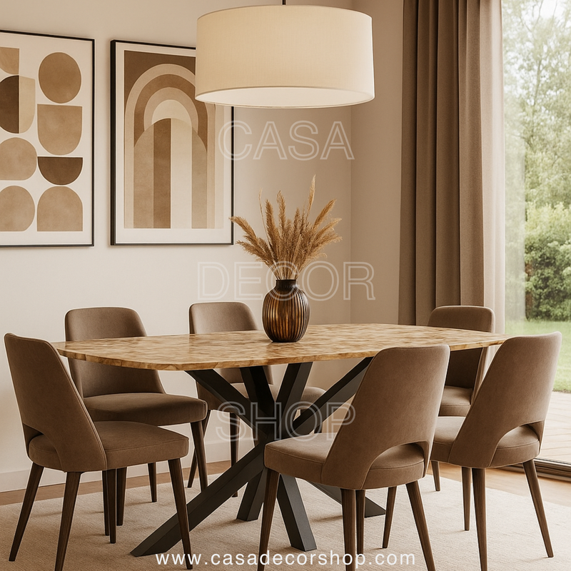 Yellow Agate Dining Table