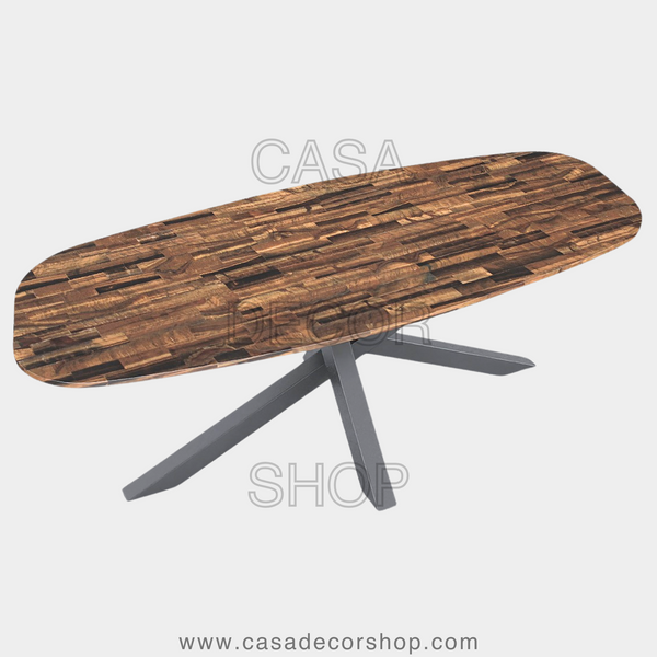 Yellow Tiger Eye Dining Table