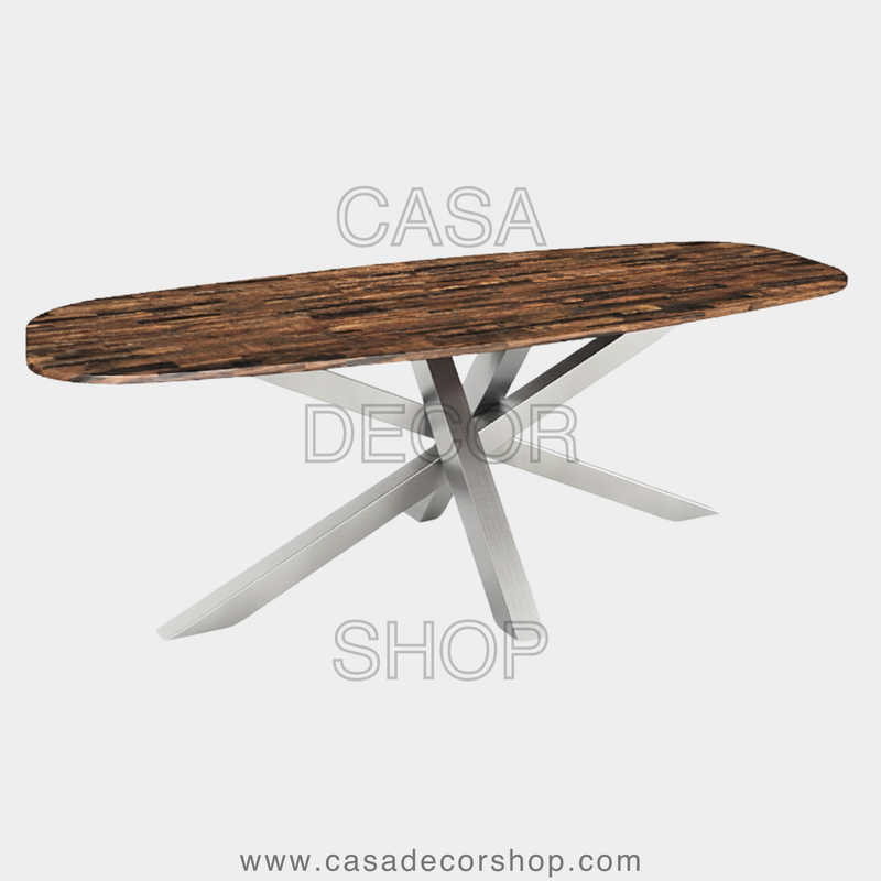 Yellow Tiger Eye Dining Table
