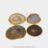 Set Of 4 Agate Coasters