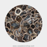 Grey Agate Round Dining Table