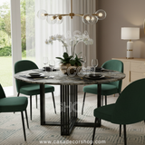 Grey Agate Round Dining Table