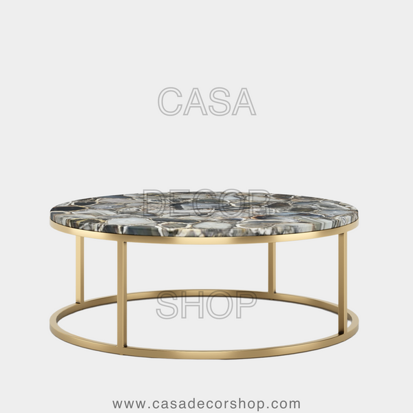 Grey Agate Coffee Table