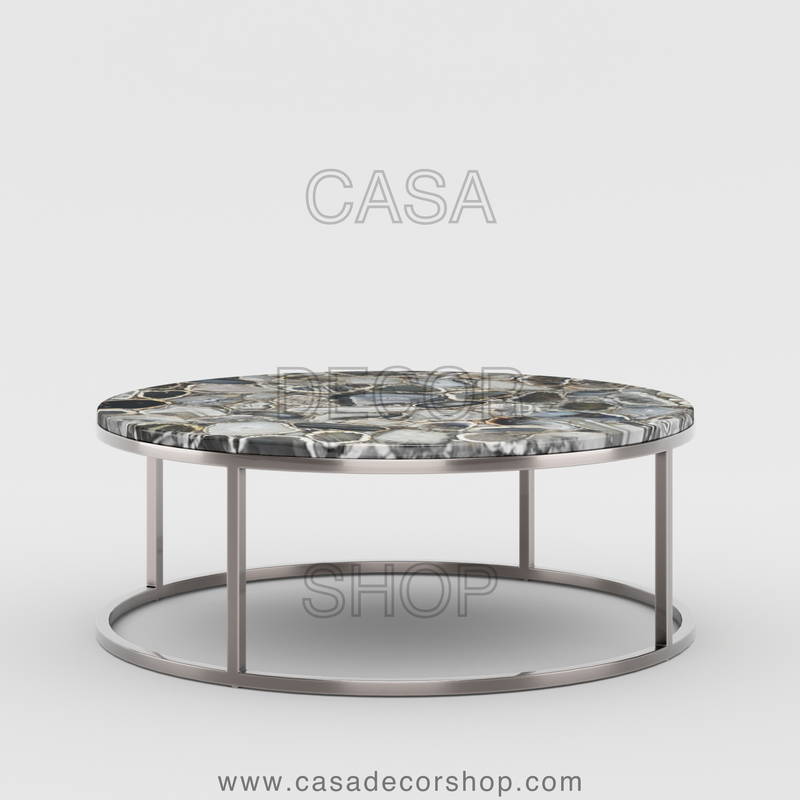 Grey Agate Coffee Table