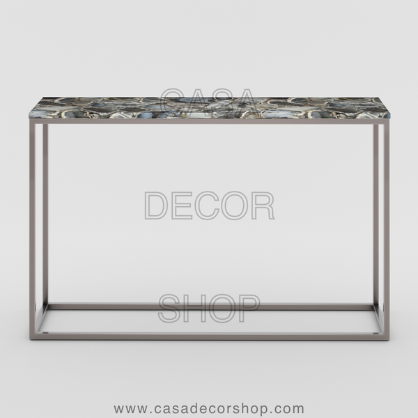 Grey Agate Console Table