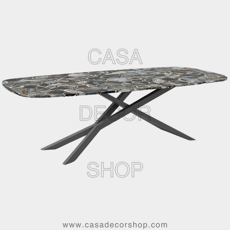 Grey Agate Dining Table