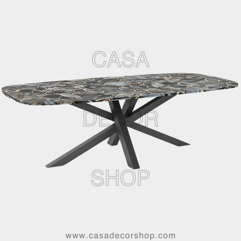 Grey Agate Dining Table