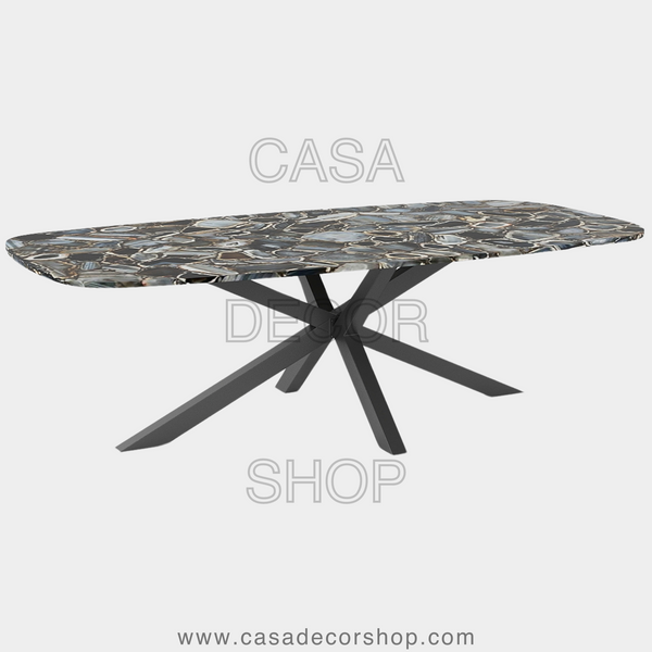 Grey Agate Dining Table