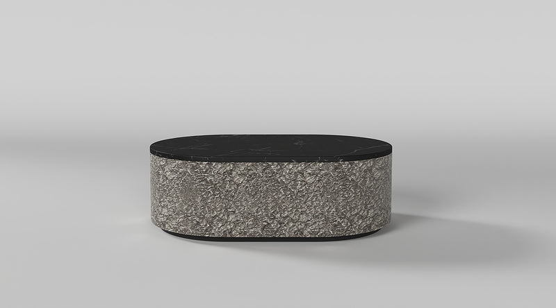 Modern coffee table designed for hotel lounge seating and hospitality interiors