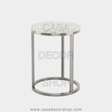 Scallop MOP Inlay Side Table