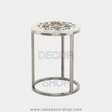 Royal Florenza Marble Inlay Side Table