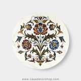 Royal Florenza Marble Inlay Side Table