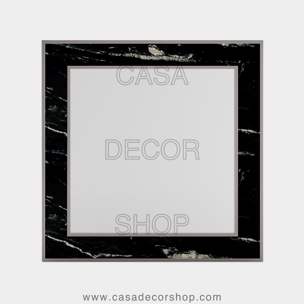 Black Marble Mirror