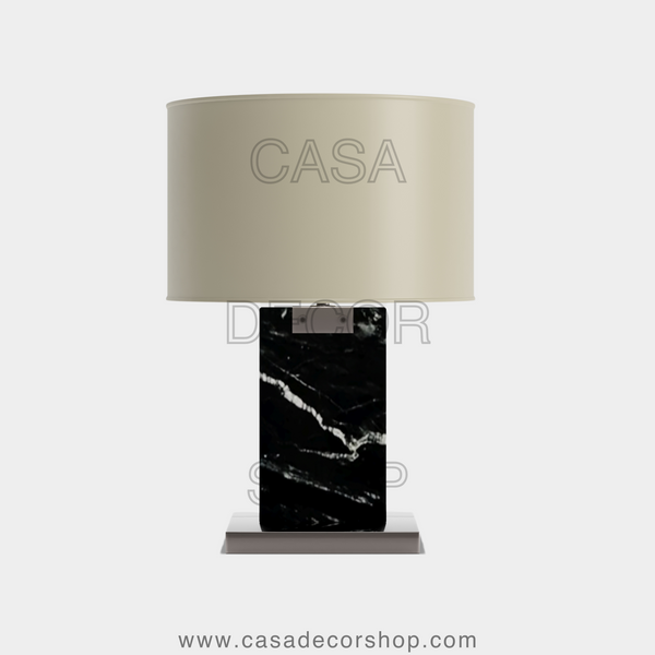 Black Marble Table Lamp