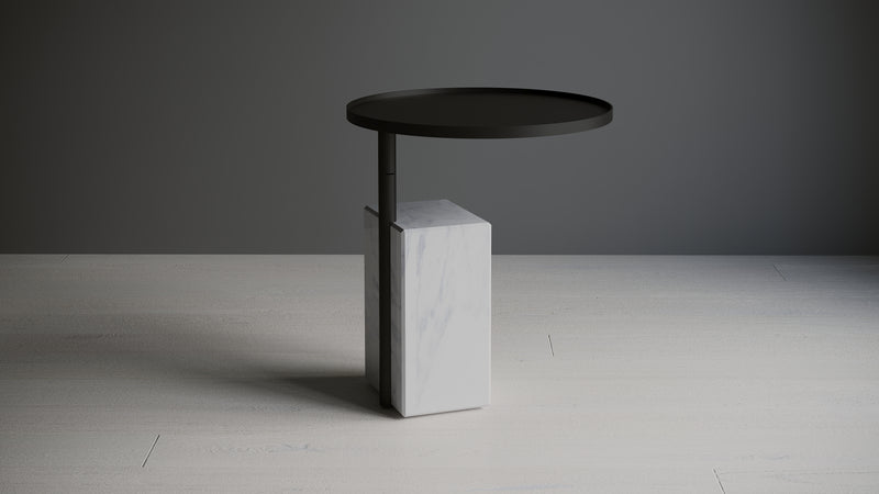 minimal round bar table for modern bars