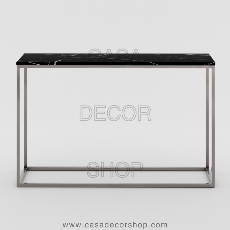 Black Marble Console Table