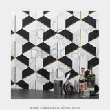 Hexa Brass Mosaic