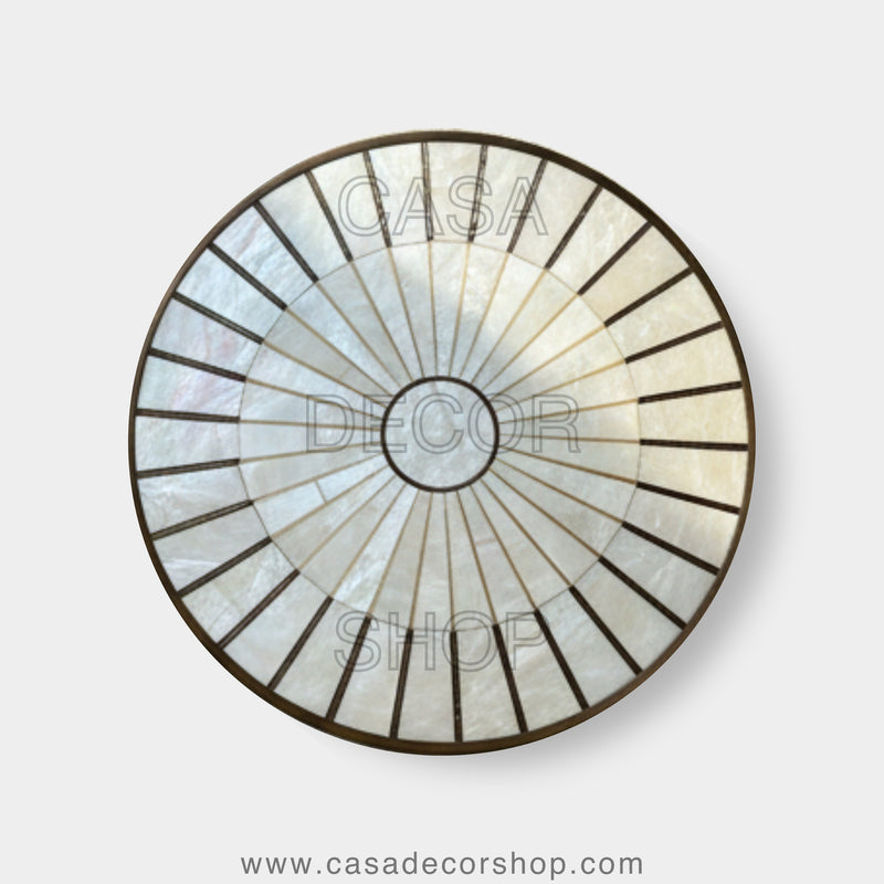 Sunburst Aurora – Mother of Pearl Inlay Tabletop