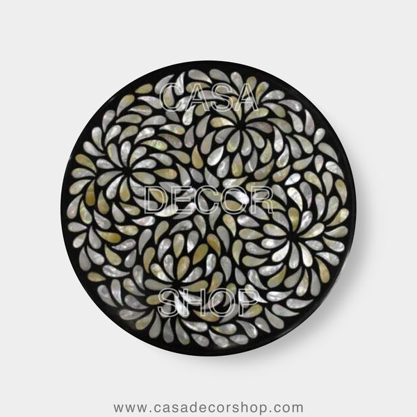 Midnight Bloom MOP Inlay Tabletop