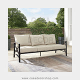 X Frame 3 Seater Outdoor Sofa