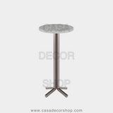 White Marble Drink Table