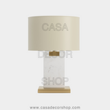 White Marble Table Lamp