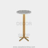 White Marble Drink Table