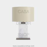 White Marble Table Lamp