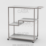 White Marble Bar Cart