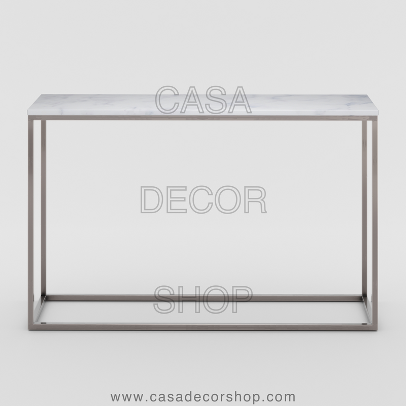 White Marble Console Table