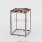 Petrified Wood Side Table