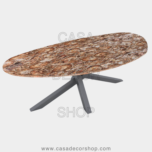 Petrified Wood Dining Table