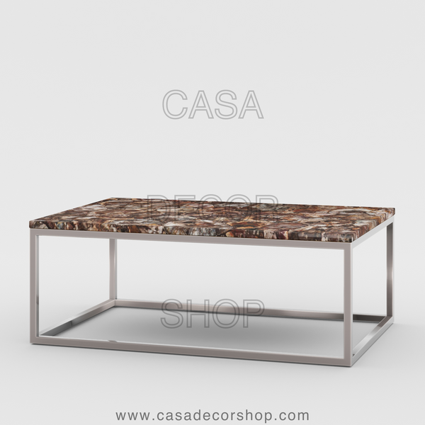 Petrified Wood Coffee Table Rectangular